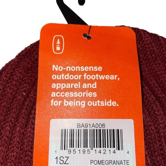 BASS OUTDOOR Trail Loop Knit Hat pomegranate, one size NWT - Picture 5 of 5